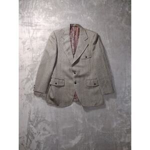 D'Angelo Mens Tailor Made Suit Jacket Size 42 EUC Old Money Classic Academia